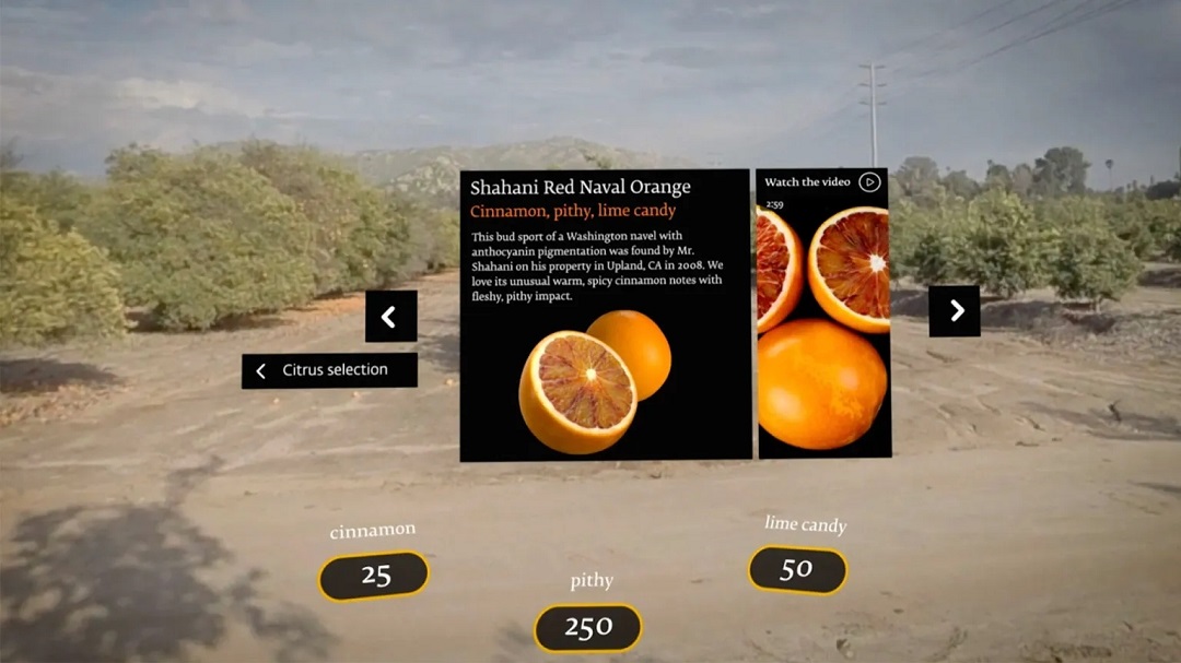 虛擬現(xiàn)實(shí)商業(yè)-奇華頓虛擬口味旅行?柑橘-把風(fēng)味創(chuàng)造到下一個(gè)水平 虛擬現(xiàn)實(shí)商業(yè)-奇華頓虛擬口味旅行?柑橘-把風(fēng)味創(chuàng)造到下一個(gè)水平